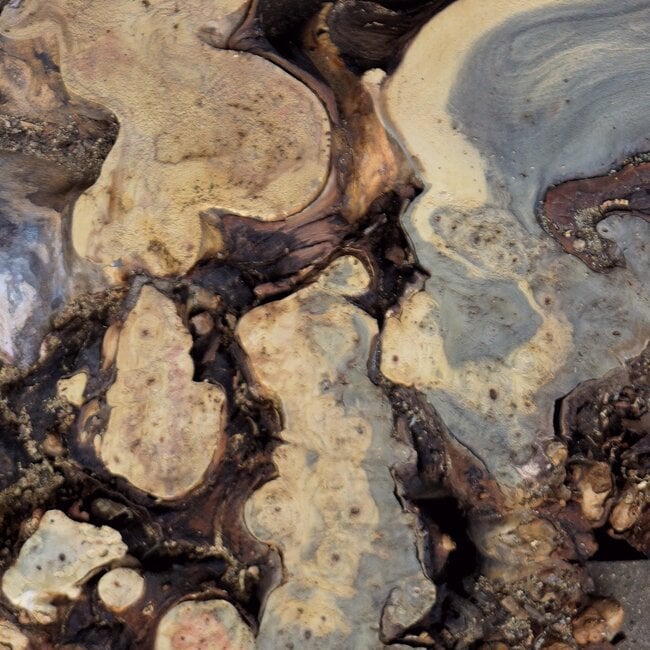 Buckeye Burl Slab, approx. 1450 x 1120 x 75 mm, 13815