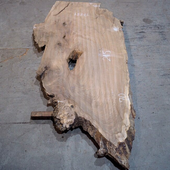 Caucasian Walnut, table top, approx. 2150 x 1160 x 45 mm, 13821