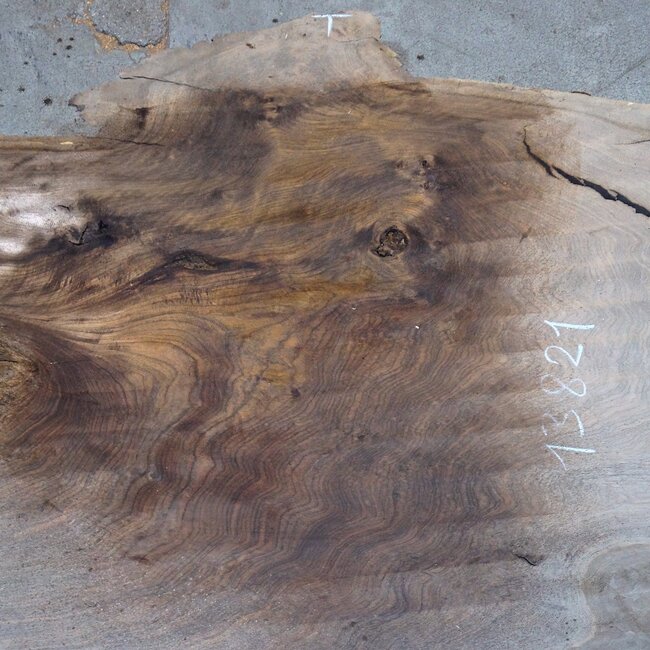 Caucasian Walnut, table top, approx. 2150 x 1160 x 45 mm, 13821