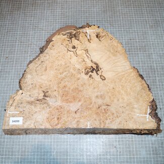 Ash burl, approx. 410 x 330 x 52mm, 3,3kg