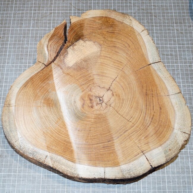 Teak (Plantage), ca. 330 x 310 x 82mm, 4,6kg