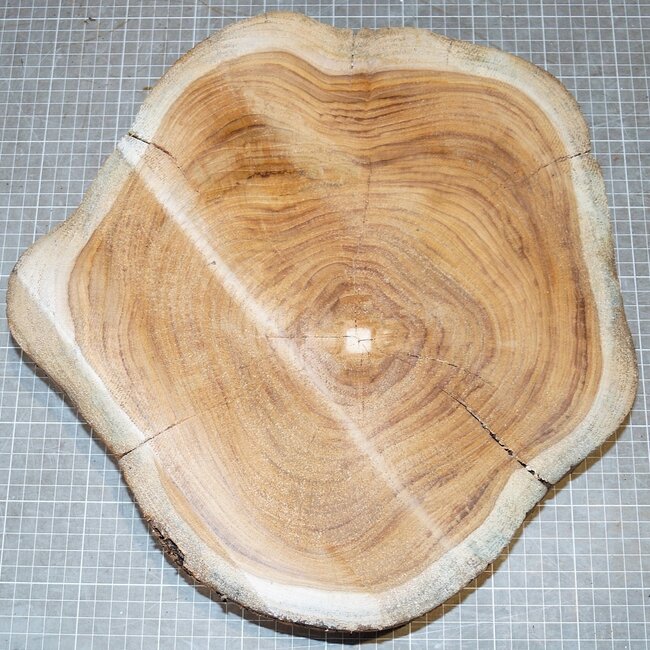 Teak (Plantation), approx. 340 x 305 x 84mm, 4,4kg