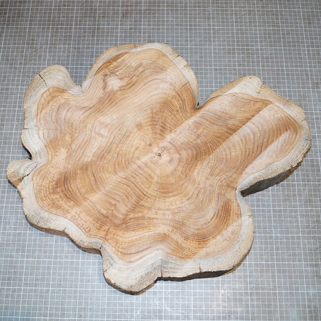 Teak (Plantation), approx. 410 x 370 x 84mm, 8,7kg