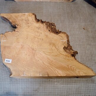Esche Maser, ca. 400 x 380 x 47mm, 3,8kg
