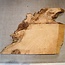 Ash burl, approx. 400 x 380 x 47mm, 3,8kg