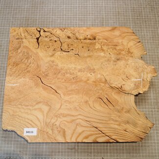 Ash burl, approx. 430 x 380 x 45mm, 4kg