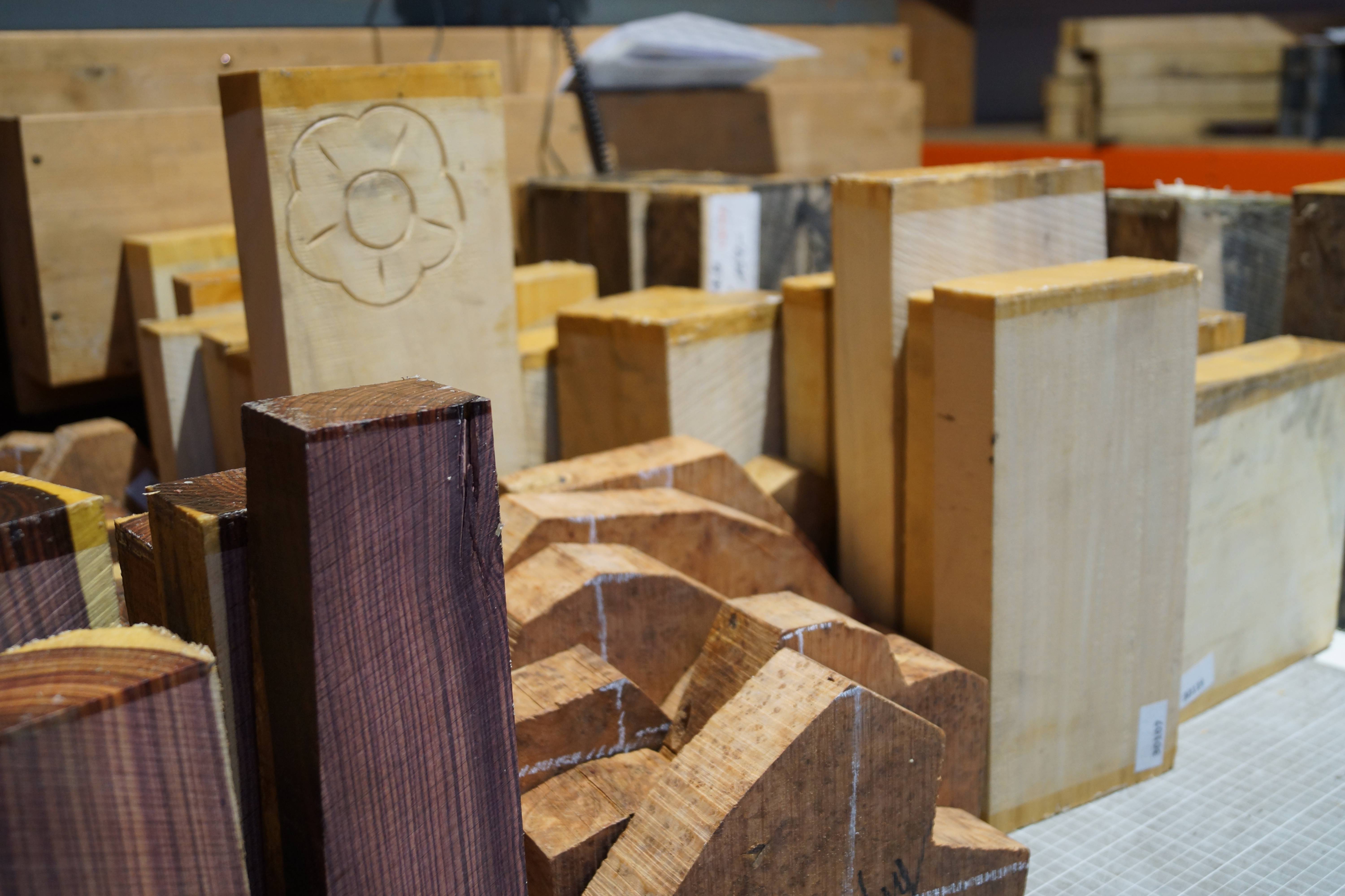 Einzelstücke, keine Standardprodukte unter den Drechselblocks