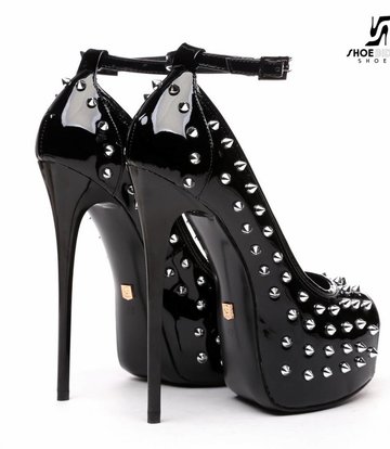 Giaro Zwart lak Giaro "Galana" power platforms met spikes