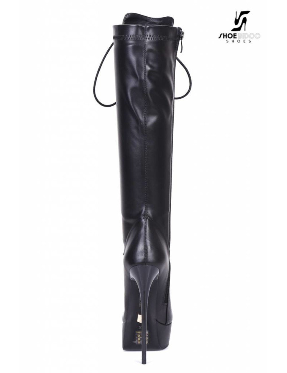 Giaro Black lace-up ultra "Galana MAHAUTE" knee boots