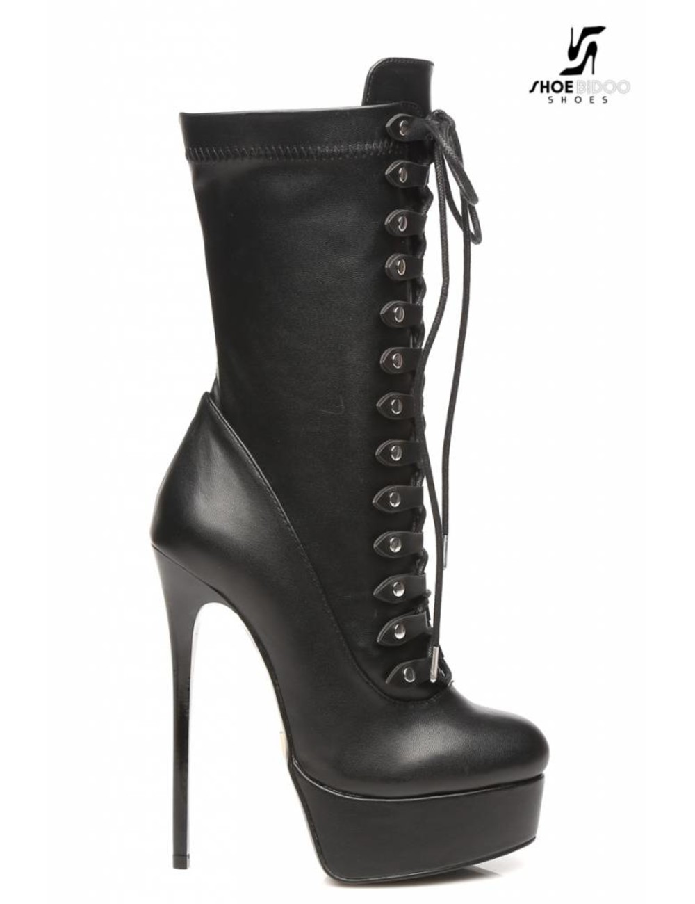 Giaro Black lace-up ultra "Galana MIATLA" ankle boots