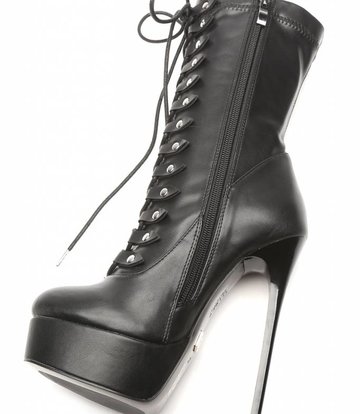 Giaro Black lace-up ultra "Galana MIATLA" ankle boots