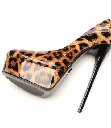 Giaro Leopard Giaro "Galana" shiny platforms pumps