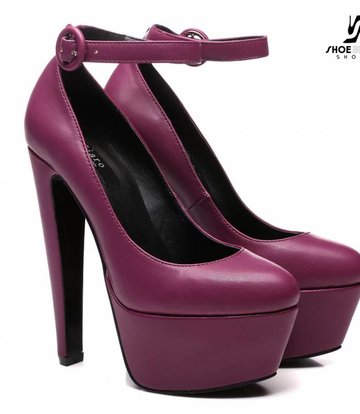 Giaro Paarse Giaro "Destroyer" platform pumps met enkelbandje