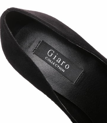 Giaro Zwarte velour Giaro "Destroyer" platform pumps met hoge dikke hakken
