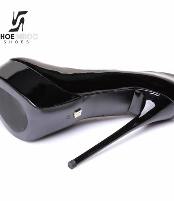 Giaro Black  shiny Giaro "Galana" platform pumps