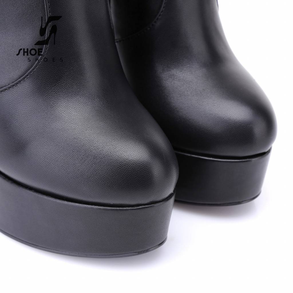 Black Giaro high 16cm heeled knee boots - Shoebidoo Shoes | Giaro high ...
