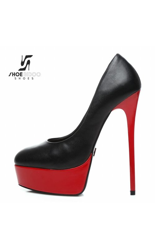 Black & red heels sales
