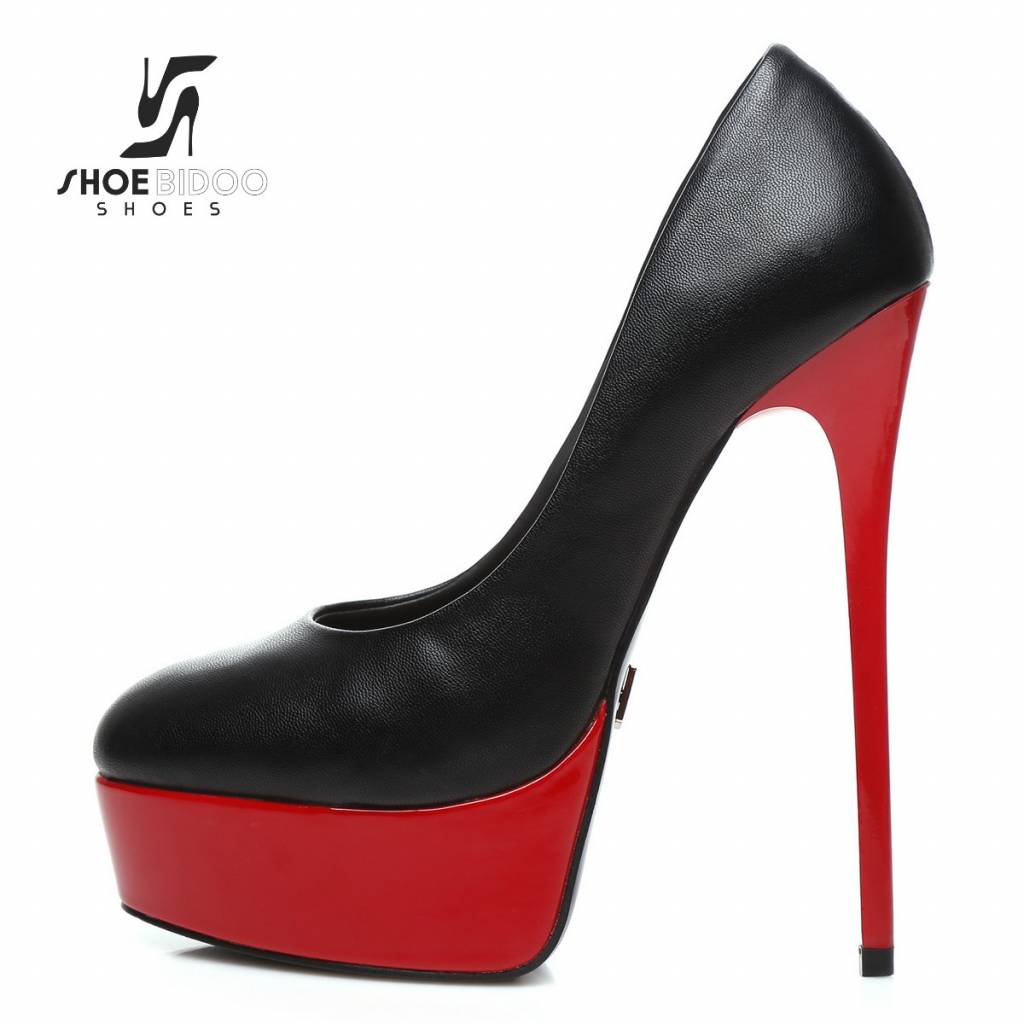 red platform high heel shoes