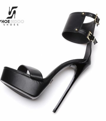 Giaro Black Giaro KATE bondage ankle belt sandals