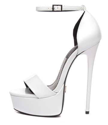 Giaro White shiny Giaro "Galana" sandals