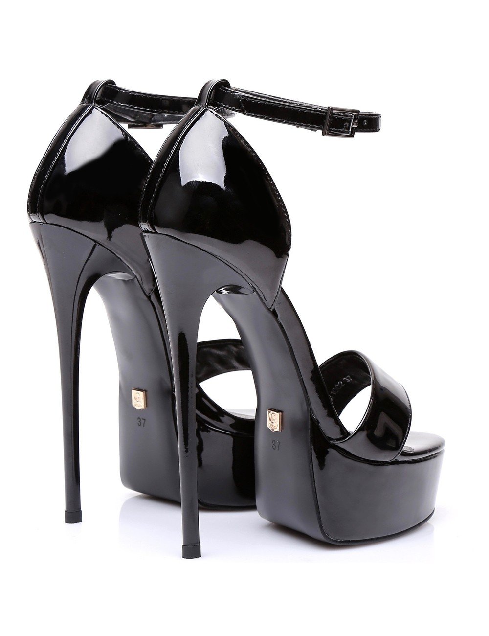 Giaro Black shiny Giaro "Galana" sandals