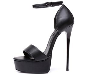 Black Giaro high 16cm heeled platform sandals - Shoebidoo Shoes | Giaro ...