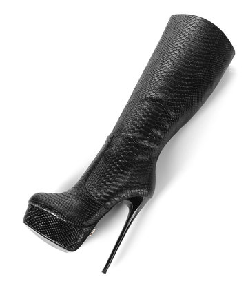 Giaro Black Snake skin Giaro ultra "Galana" knee boots