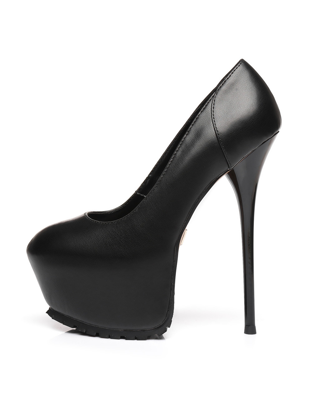 Black Vicky Giaro 16cm platform heel profile pumps - Shoebidoo Shoes ...