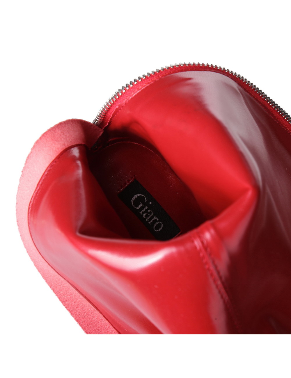 Giaro Giaro Cameron rode glimmende knielaarzen - ritssluiting aan de achterkant