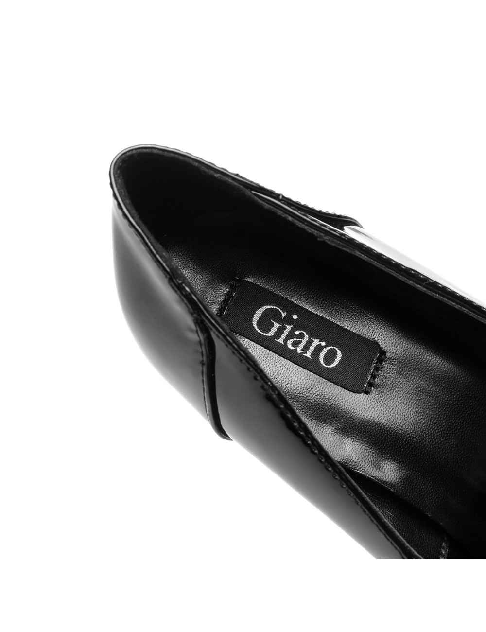 Giaro Black shiny  Giaro "Profile" platform pumps