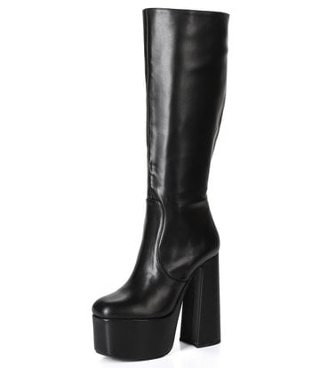 Ellie Tailor by Giaro Black chunky heel "Emmy" knee boots by Ellie