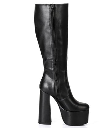 Ellie Tailor by Giaro Black chunky heel "Emmy" knee boots by Ellie