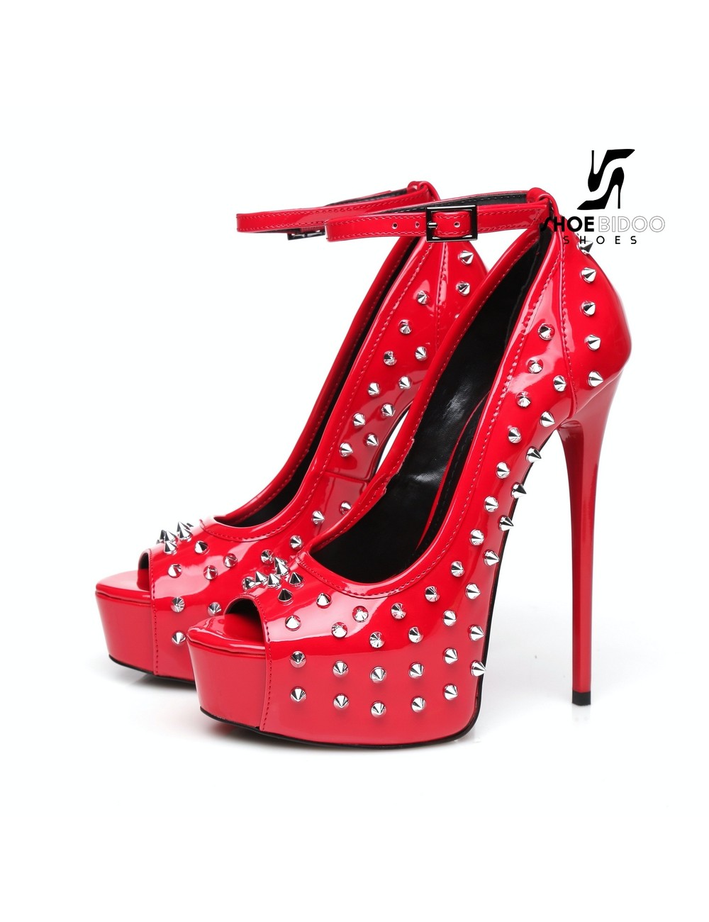 Giaro Red shiny Giaro "Galana" platforms with spikes