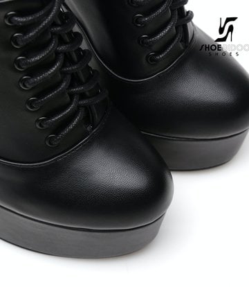 Giaro Black lace-up oxford pumps "Galana" style