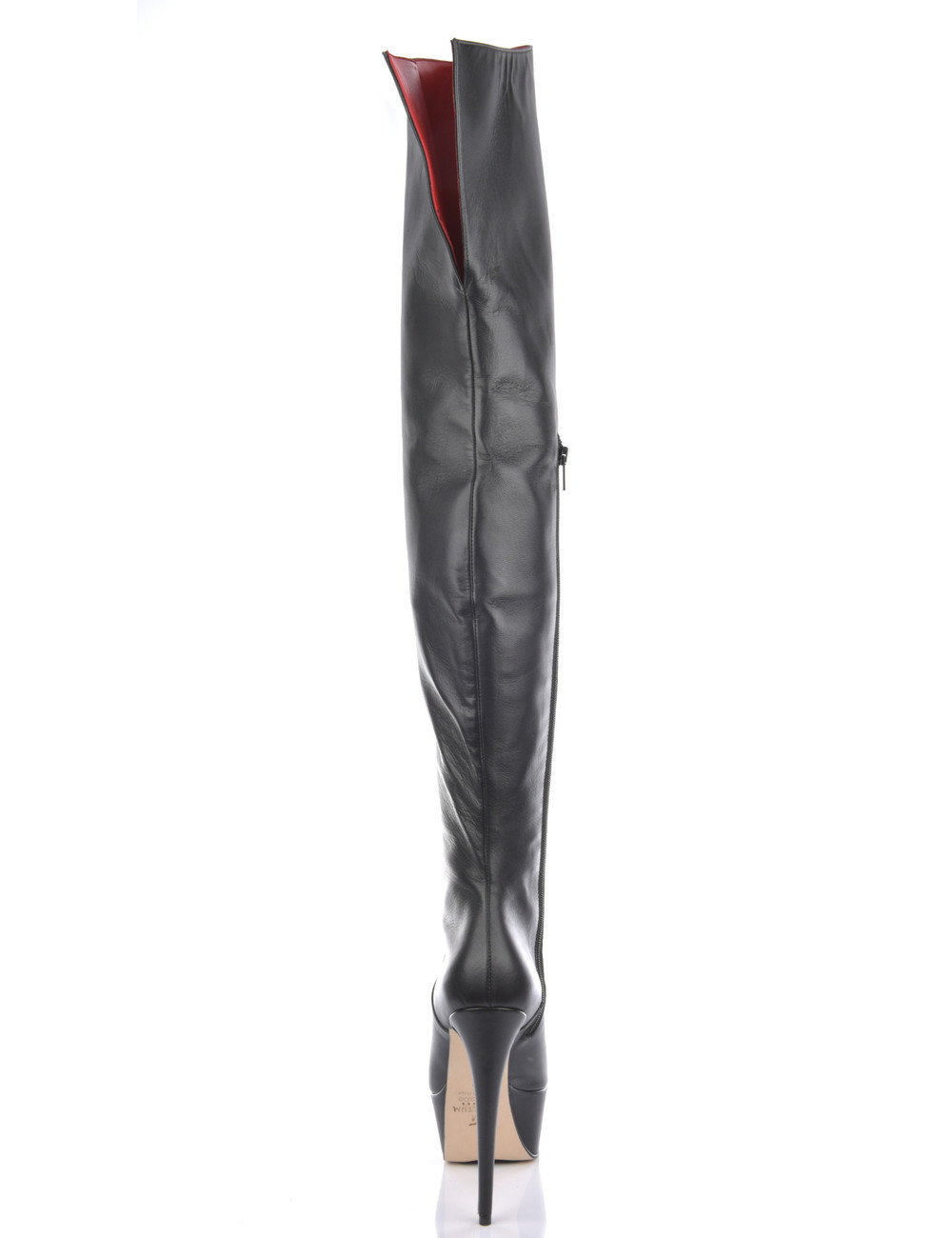 Sanctum Shoes Hoge Italiaanse dijlaarzen ISIS met platform hakken in echt leer