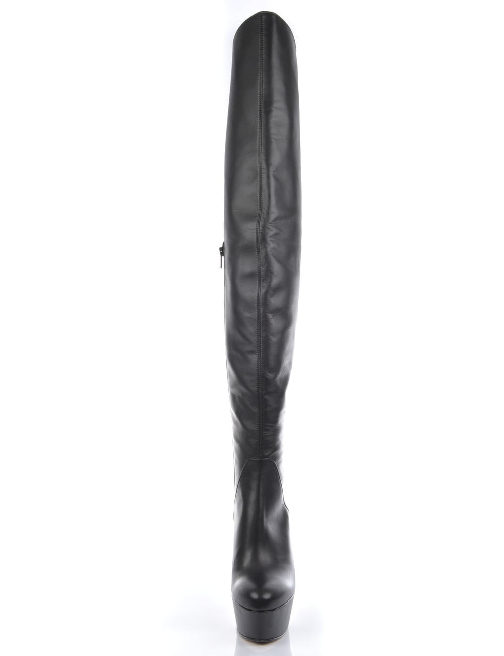 Sanctum Shoes High Italian thigh boots ISIS with platform heels in real leather
