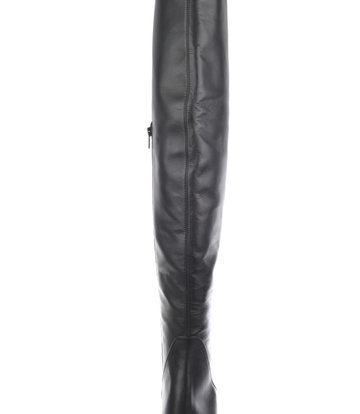 High thigh boots with platform heels in real leather - Shoebidoo Shoes ...