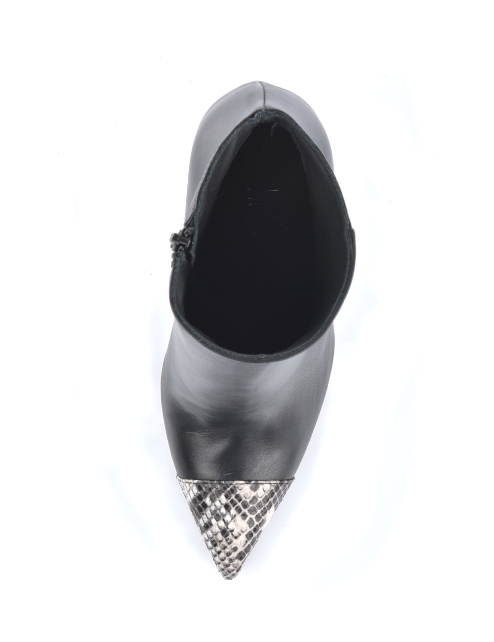 Sanctum Shoes High Italian ankle boots VESTA with python stiletto heels in real leather