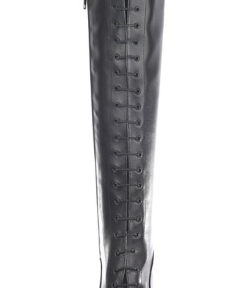 Sanctum Shoes High Italian lace-up knee boots JUNO with stiletto heels in genuine leather
