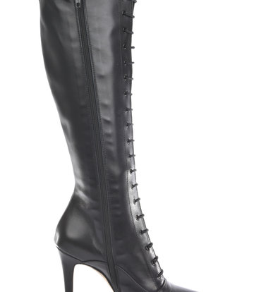 Sanctum Shoes High Italian lace-up knee boots JUNO with stiletto heels in genuine leather