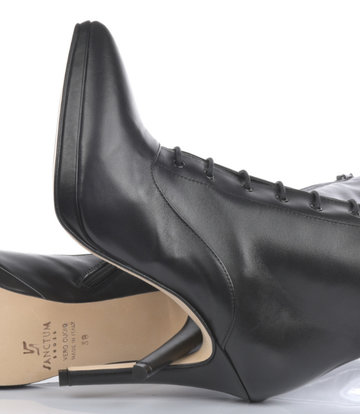 Sanctum Shoes High Italian lace-up knee boots JUNO with stiletto heels in genuine leather