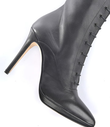 Sanctum Shoes High Italian lace-up knee boots JUNO with stiletto heels in genuine leather