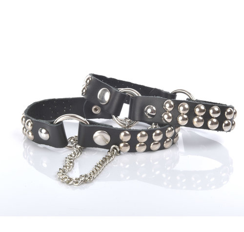 Sanctum Shoes LEREN LAARSRIEM "LEA" - ZWART NAPPA
