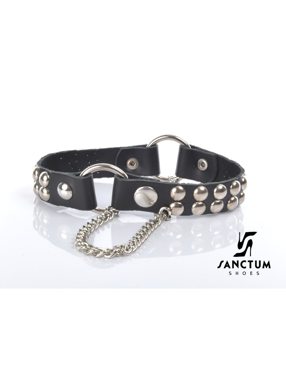 Sanctum LEATHER BOOT BELT LEA - 2CM - SINGLE CHAIN - BLACK NAPPA