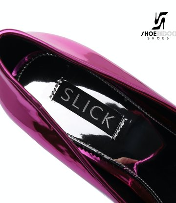 SLICK FUCHSIA lak  ESCALA SLICK Fetish platform pumps