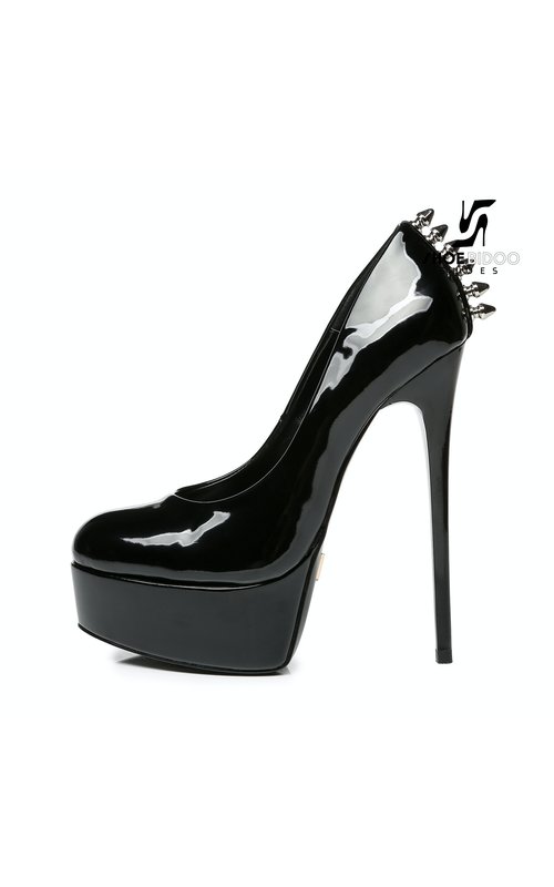 Girls black sales pumps