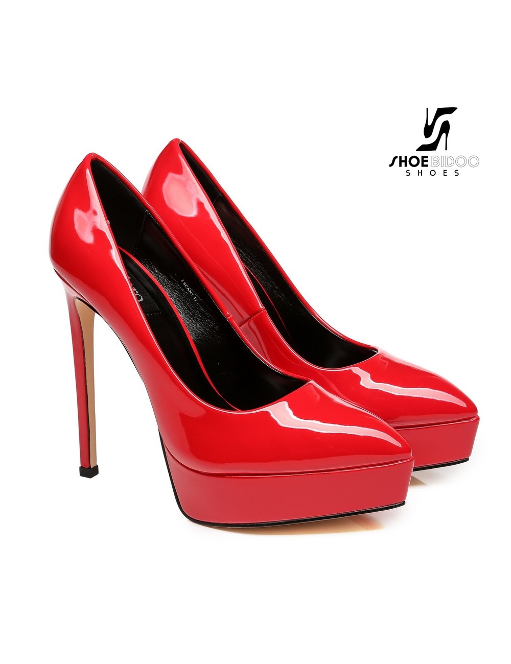 Giaro Giaro Platform pumps SCANT in rood lak