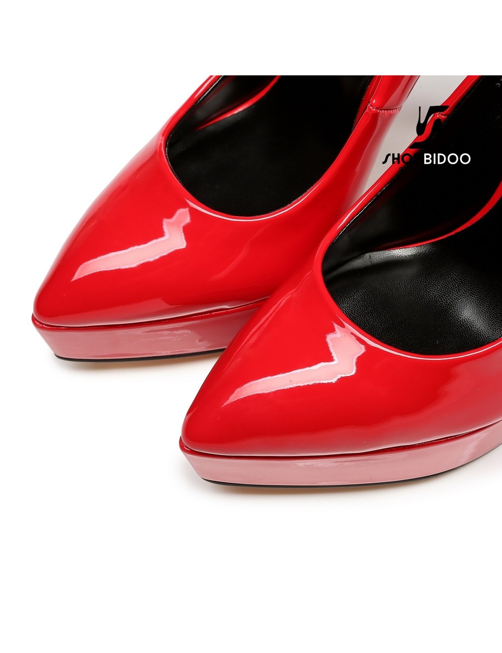 Giaro Giaro Platform pumps SCANT in red patent