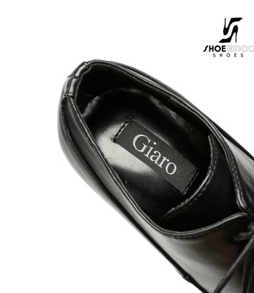 Giaro Giaro Platform rijg pumps SNUG in zwart met rode voering