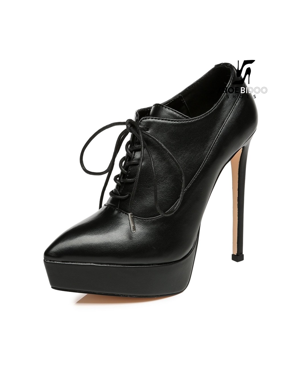 Giaro Giaro Platform lace up pumps SNUG in black with red lining